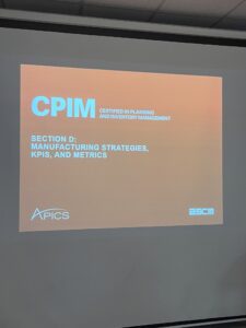 CPIM Section D Presentation Slide